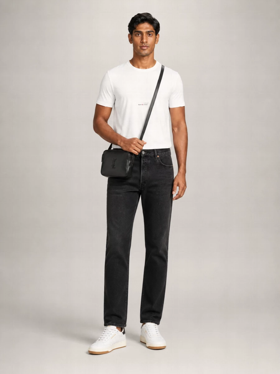 Saint Laurent Nappa Leather Shoulder Bag