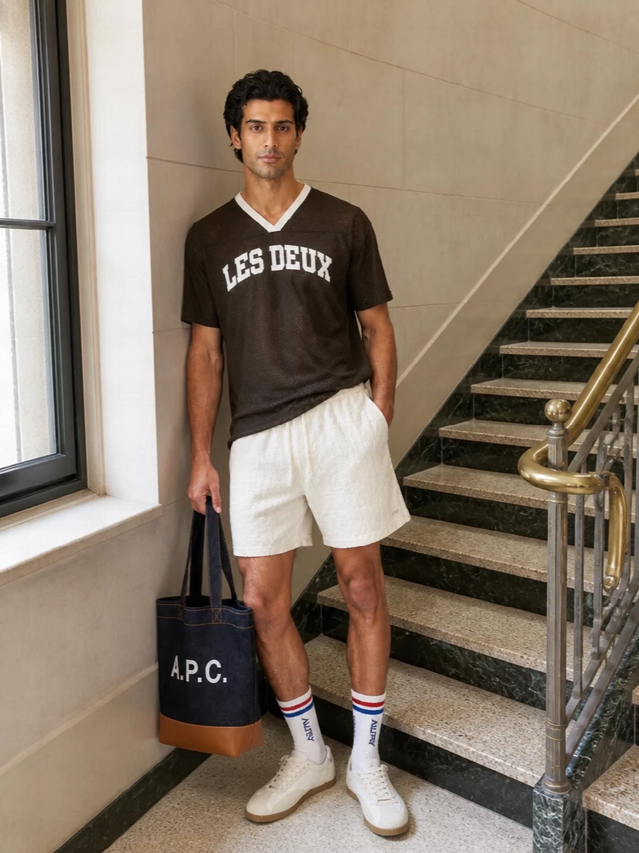 Les deux jersey drole shorts adidas trainers