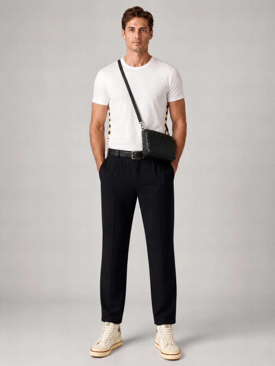 Bottega Veneta Canvas High-Top Sneakers