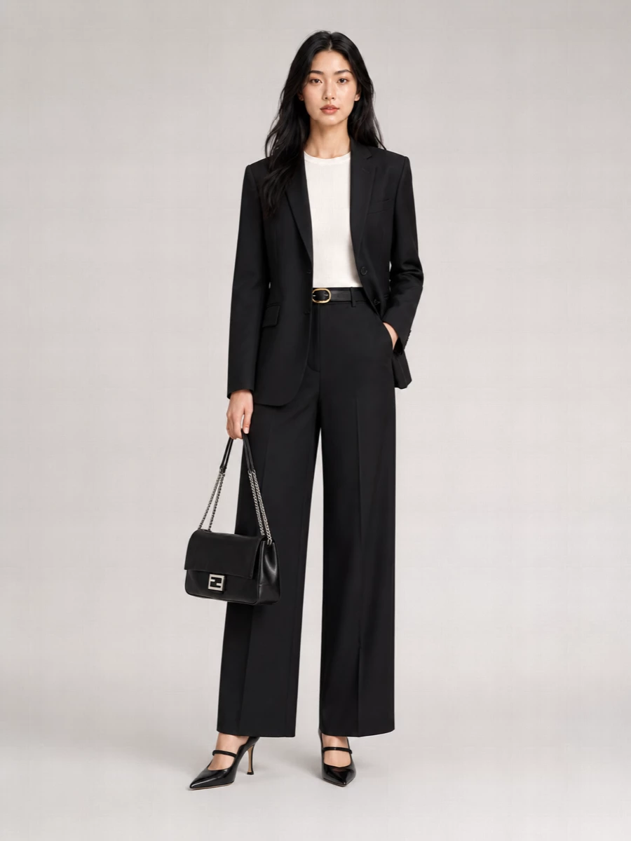 Fendi Mohair Oversized Single-Breasted Blazer