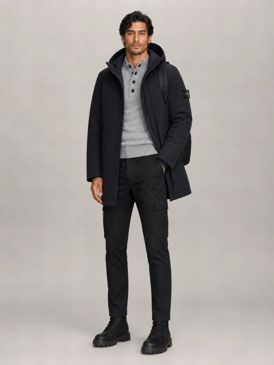 Stone Island Down Long Padded Parka
