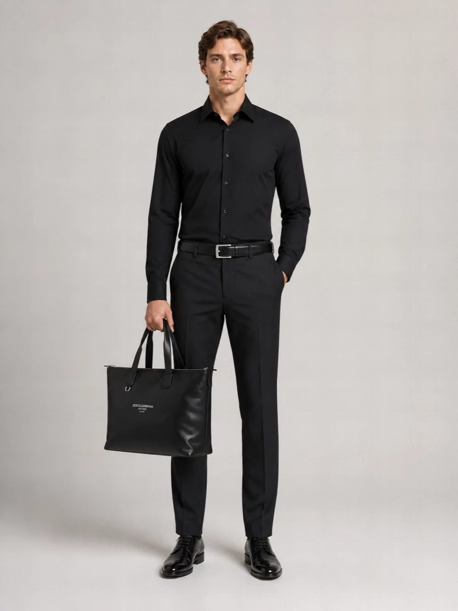 Dolce&Gabbana Logo-Embroidered Tapered Tailored Trousers