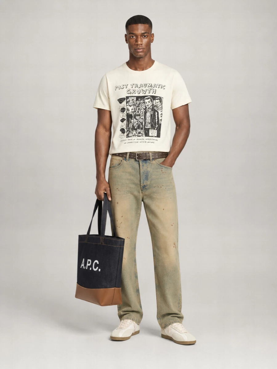 Gallery Dept. Cotton Printed Crew Neck Short-Sleeve T-Shirt