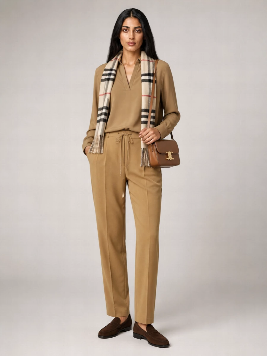 Max Mara Cashmere Drawstring Straight Trousers