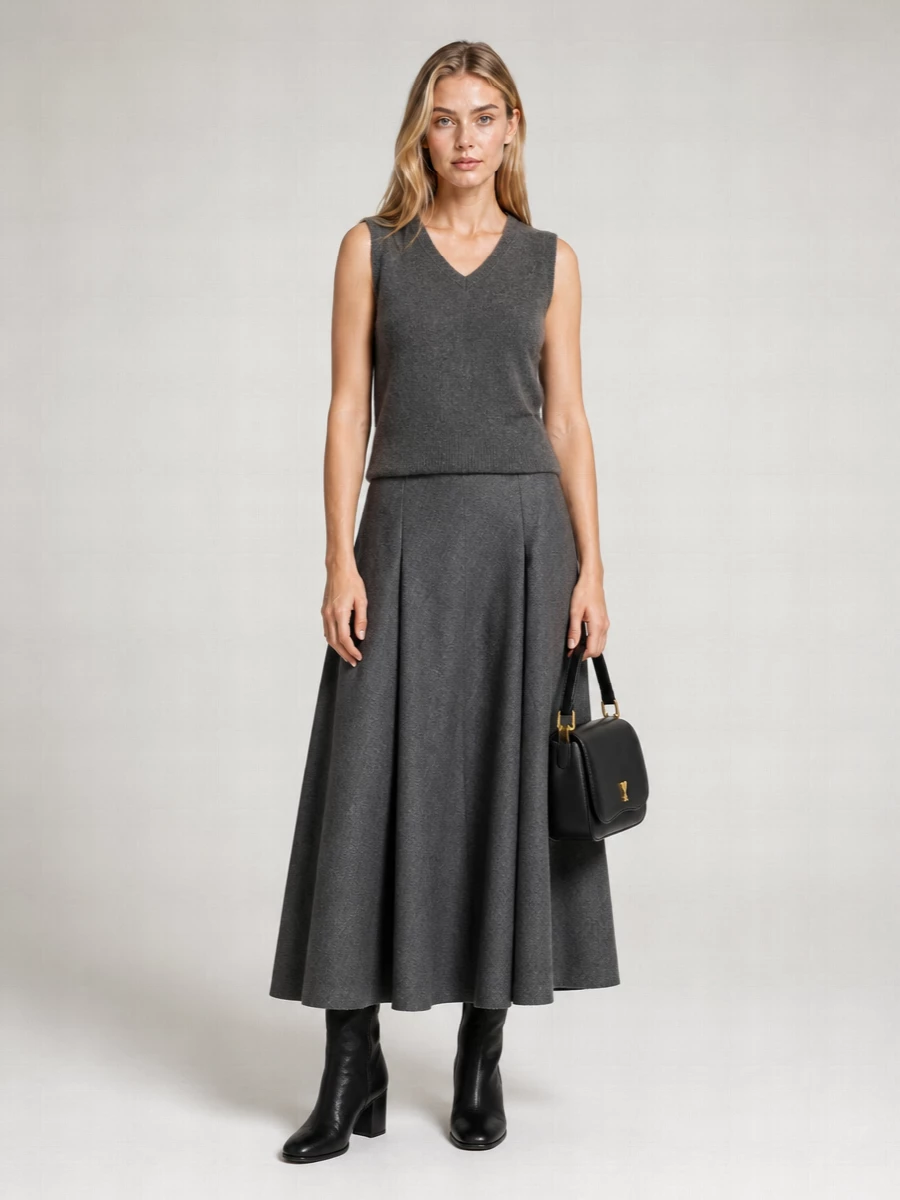 Ami Paris ribbed logo vest