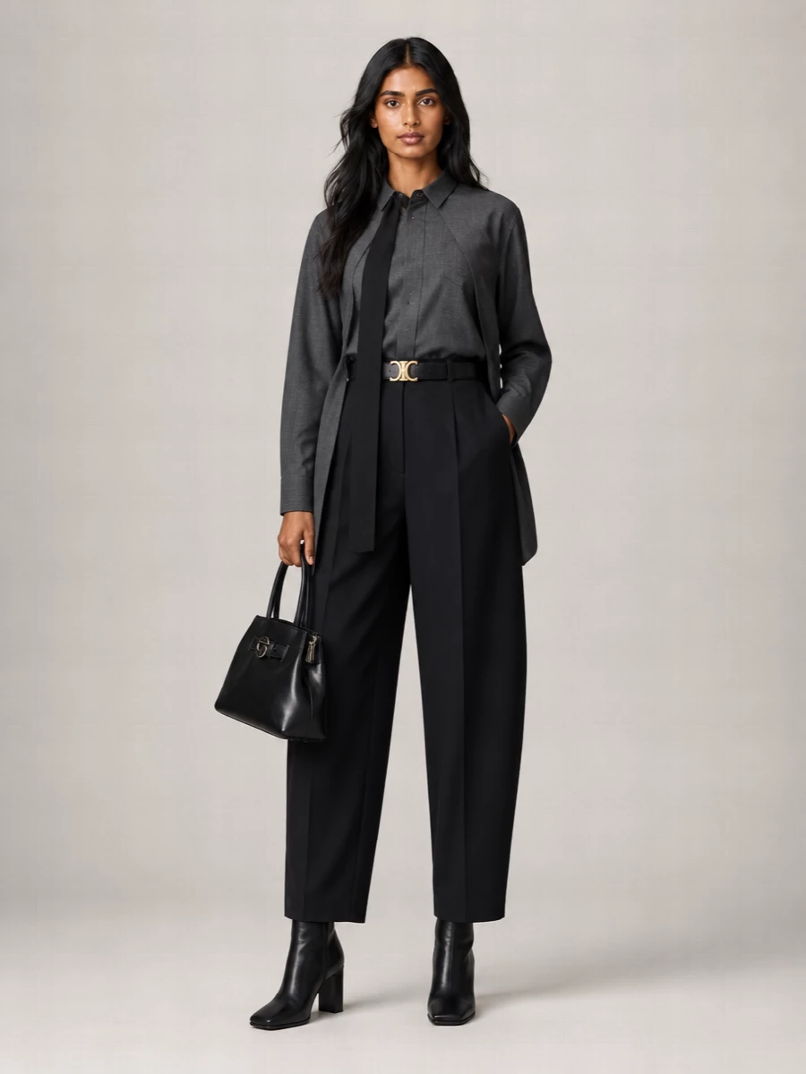 Sacai Wide-Leg Tailored Trousers