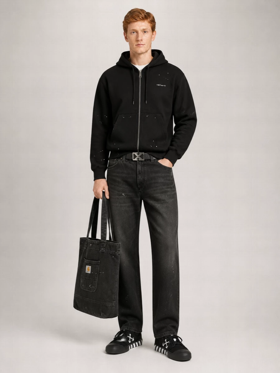 Carhartt Wip Cotton Relaxed-Fit Hooded Zip Jacket