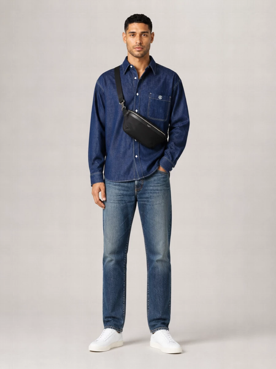 Saint Laurent Canvas Belt Bag