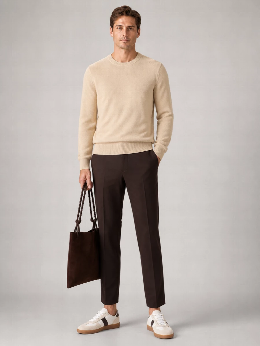 Jil Sander Leather Shoulder Tote Bag
