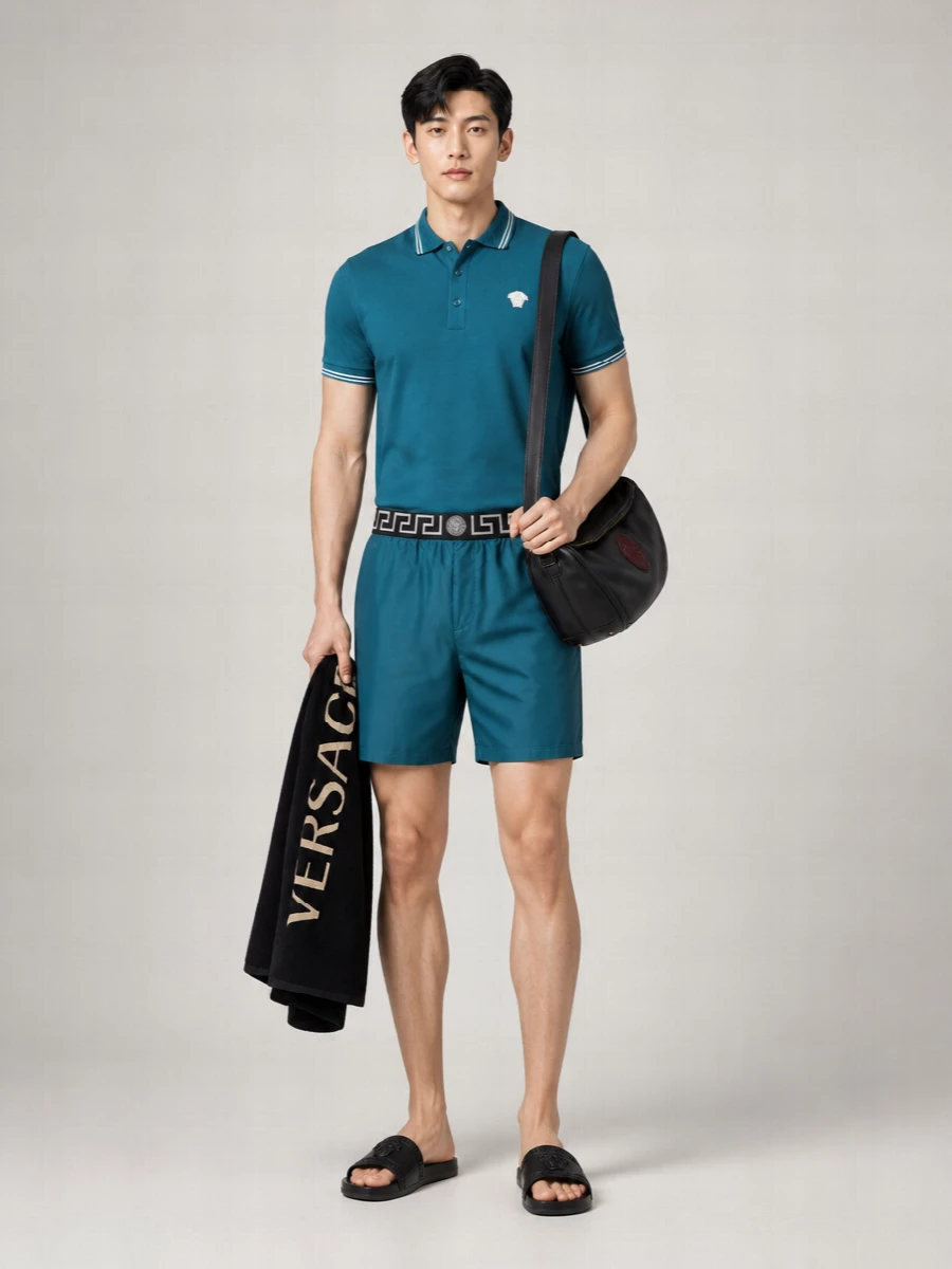 Versace Printed Swim Shorts