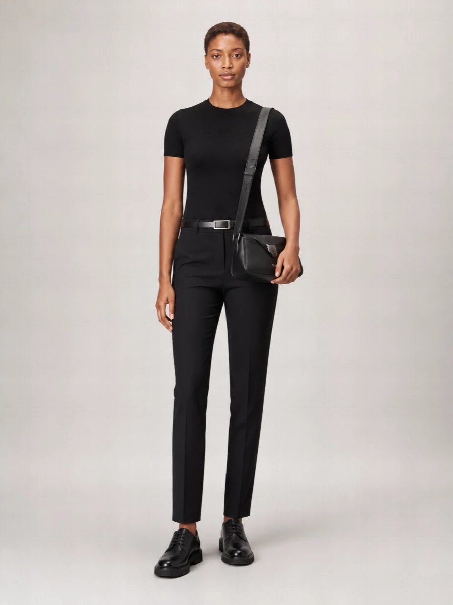 Max Mara Ribbed Logo Print T-Shirt