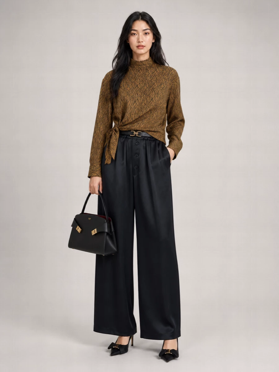 Ferragamo Silk Printed Blouse