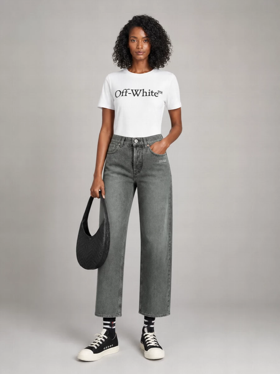 Off-White Logo-Print Cotton Short-Sleeve T-Shirt