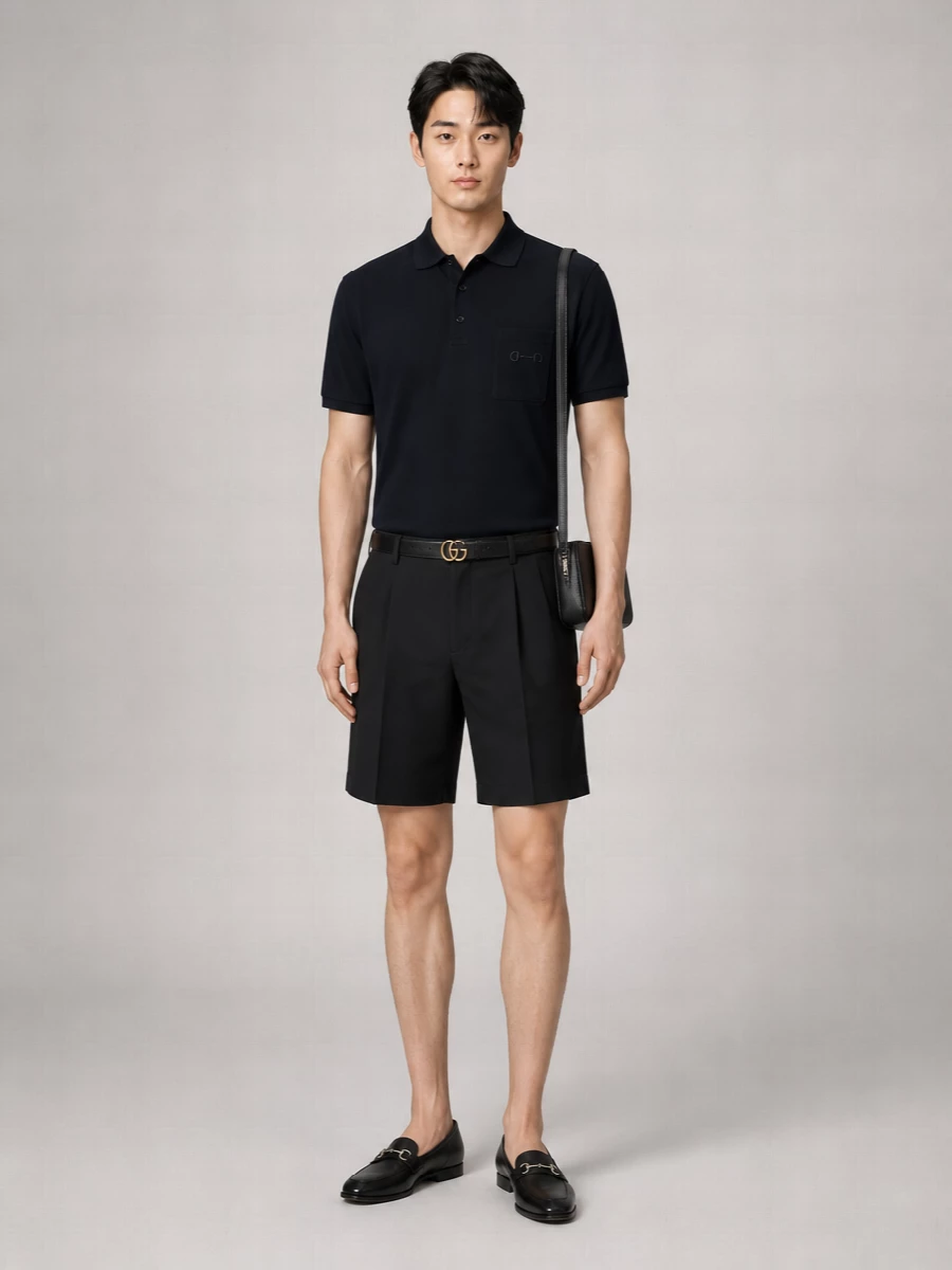 Gucci Twill Bermuda Shorts Featuring Front Pleats