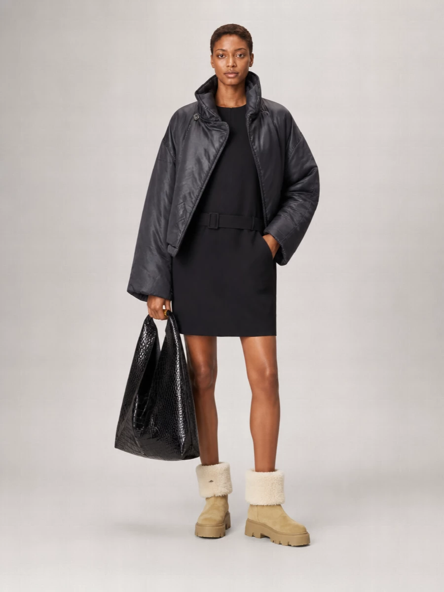 Mm6 Maison Margiela Down Double-Breasted Oversized Jacket