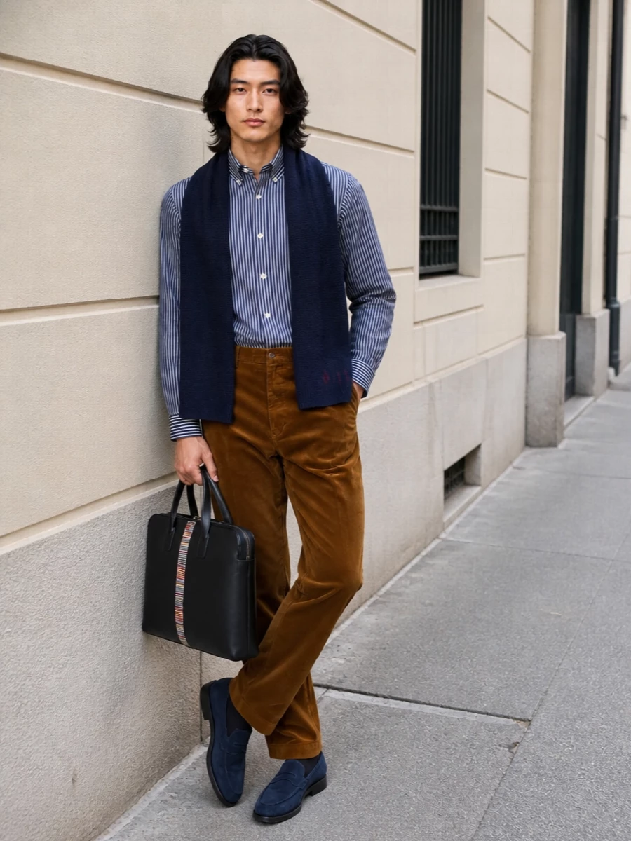 Polo ralph lauren shirt corduroy trousers loafers