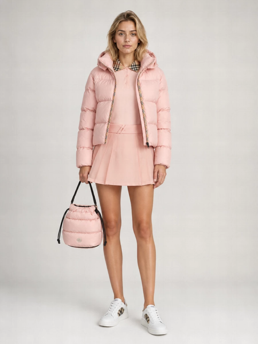 Burberry cropped slim-fit down jacket