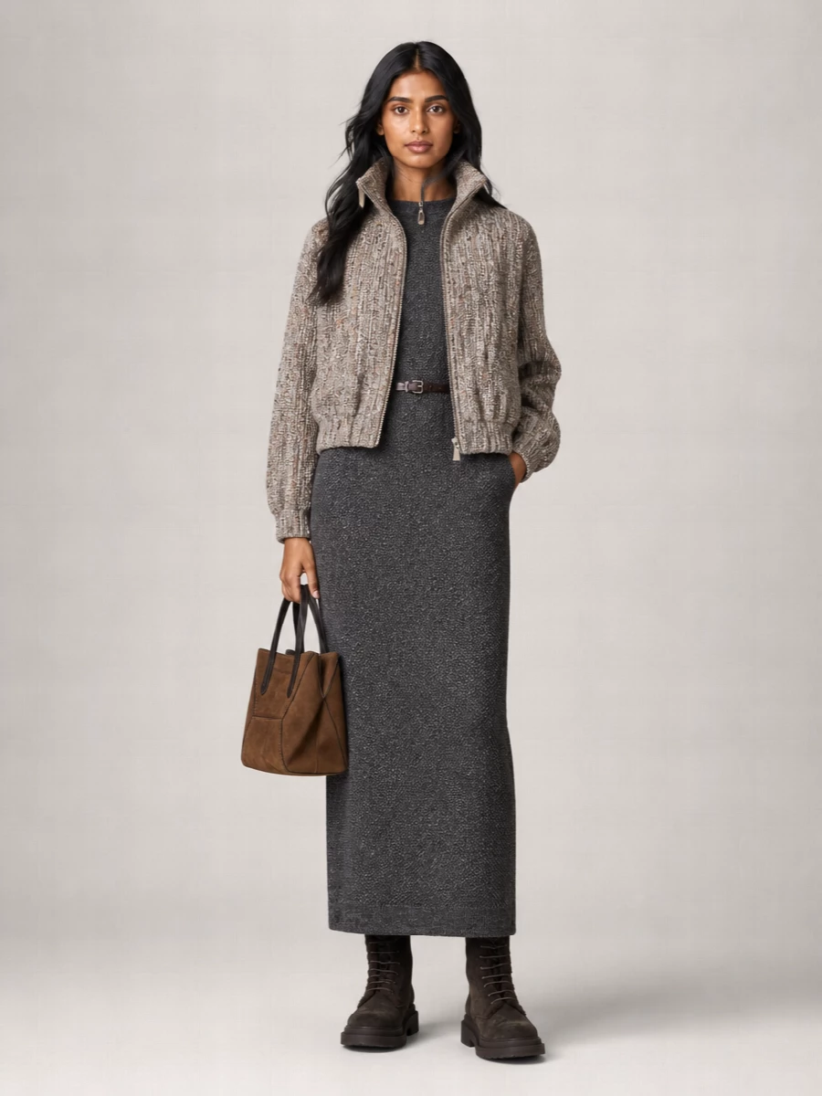 Brunello Cucinelli Mohair Cropped Cardigan