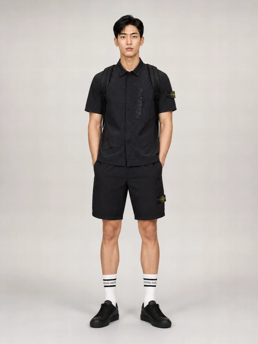 Stone Island Cotton Cargo Shorts