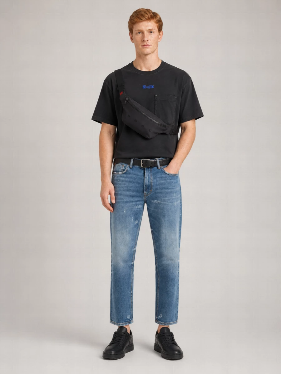 Hugo Mesh Low-Top Sneakers