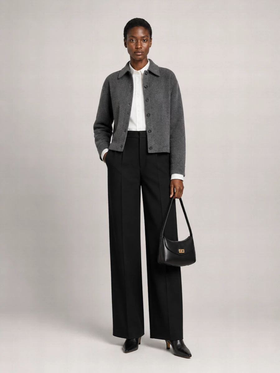 Totême Cashmere Long-Sleeve Shirt Jacket