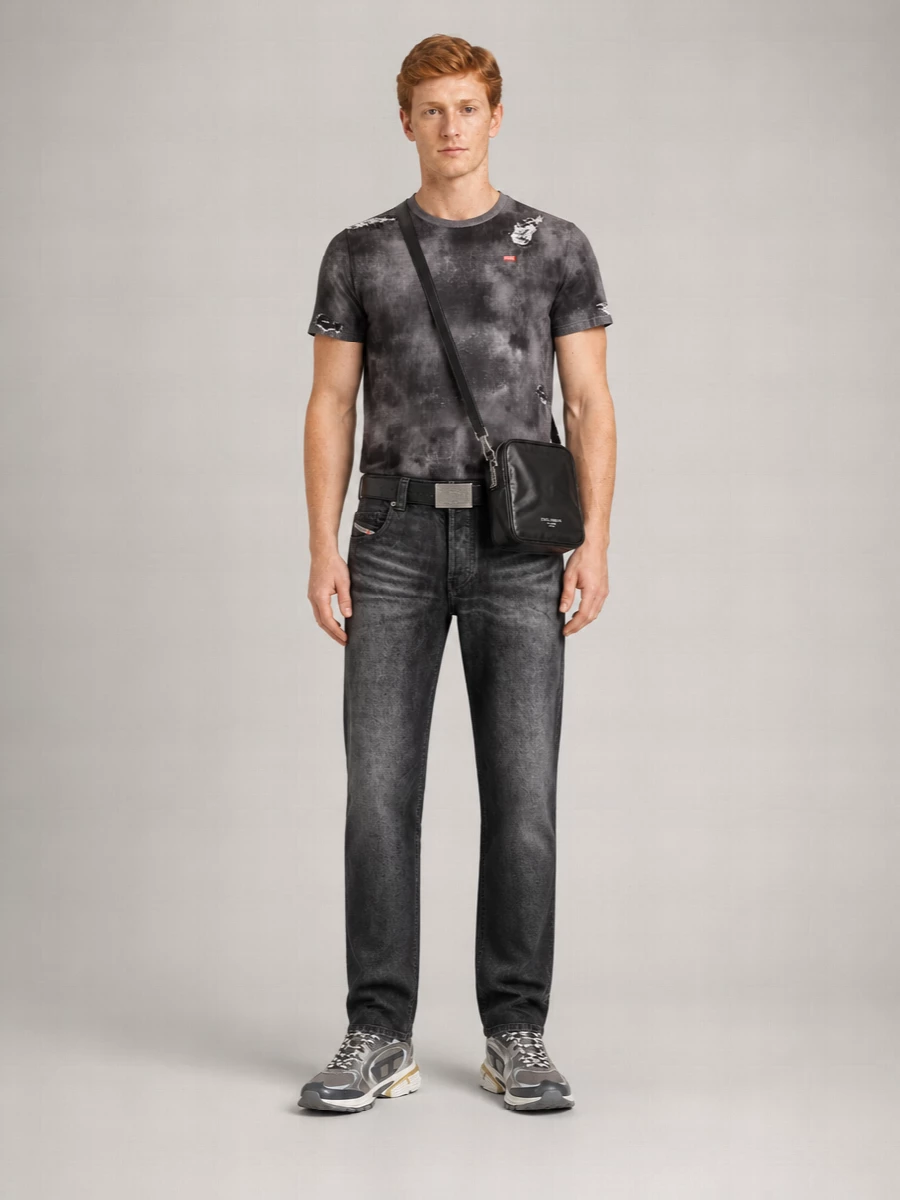 Diesel Denim Slim-Fit Mid-Rise Straight-Leg Jeans