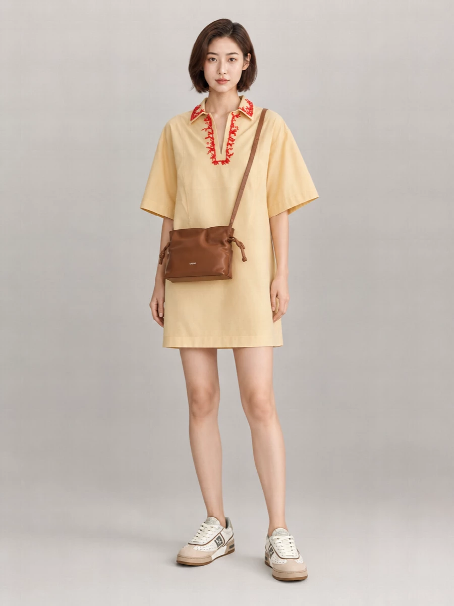 Fendi Leather Low-Top Sneakers