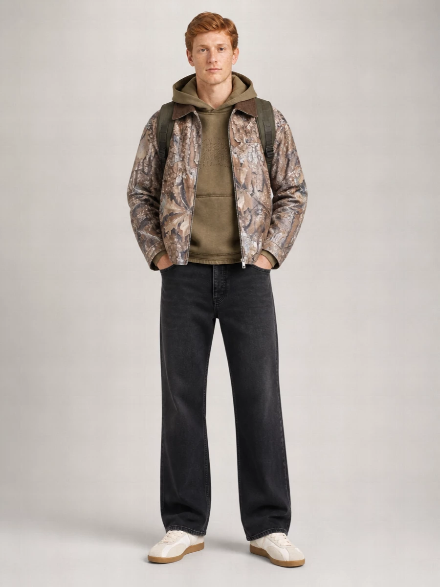 Represent Cotton Printed Lightweight Jacket