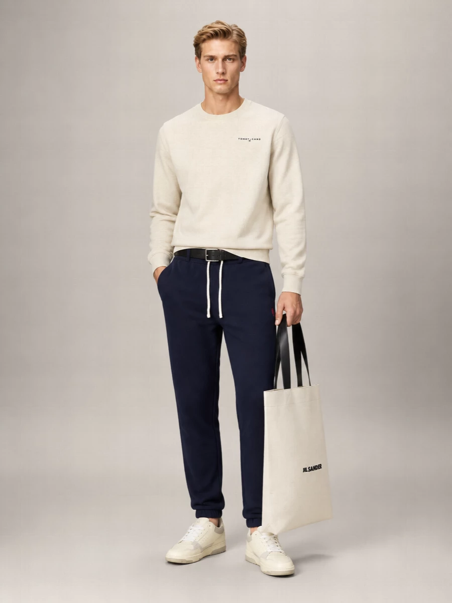 Tommy Hilfiger Cotton Blend Crewneck Sweatshirt