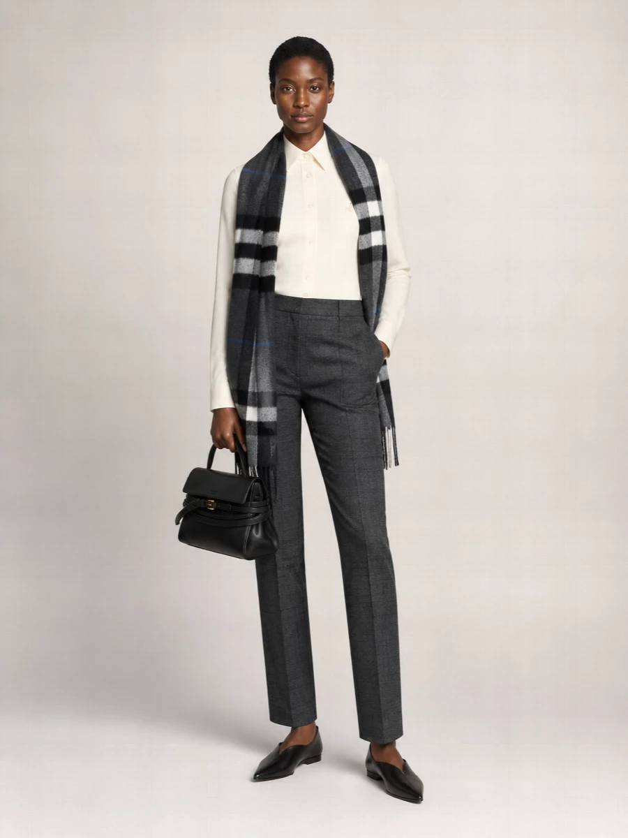 Moschino Embroidered Virgin Wool Suit Trousers