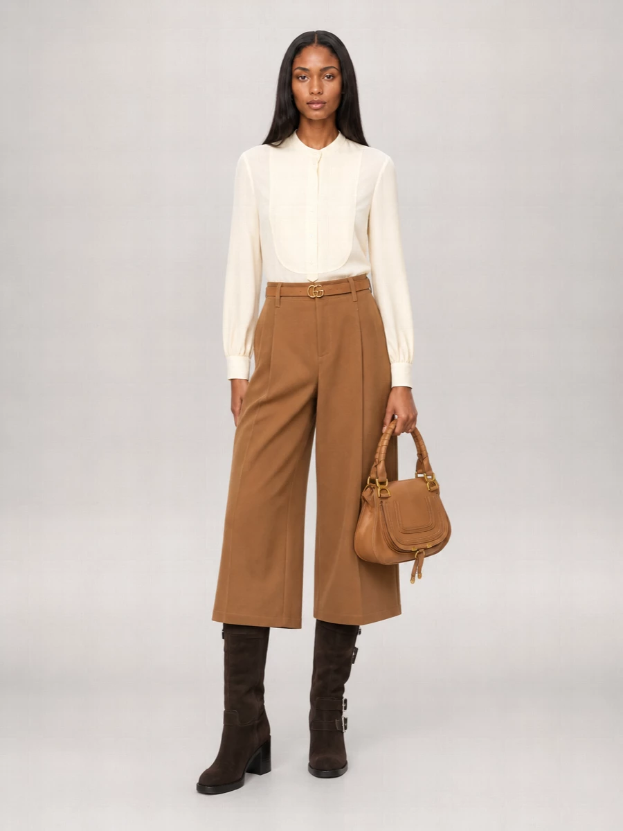 Chloé High-Rise Wide-Leg Trousers