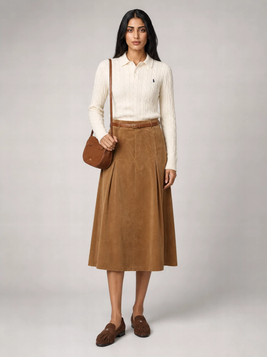 Polo Ralph Lauren Corduroy A-Line Skirt