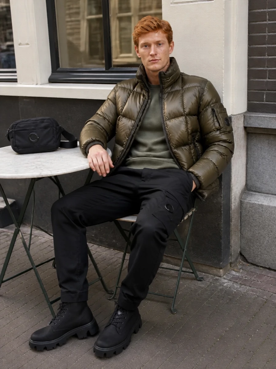 Cp company puffer black cargo moncler boots