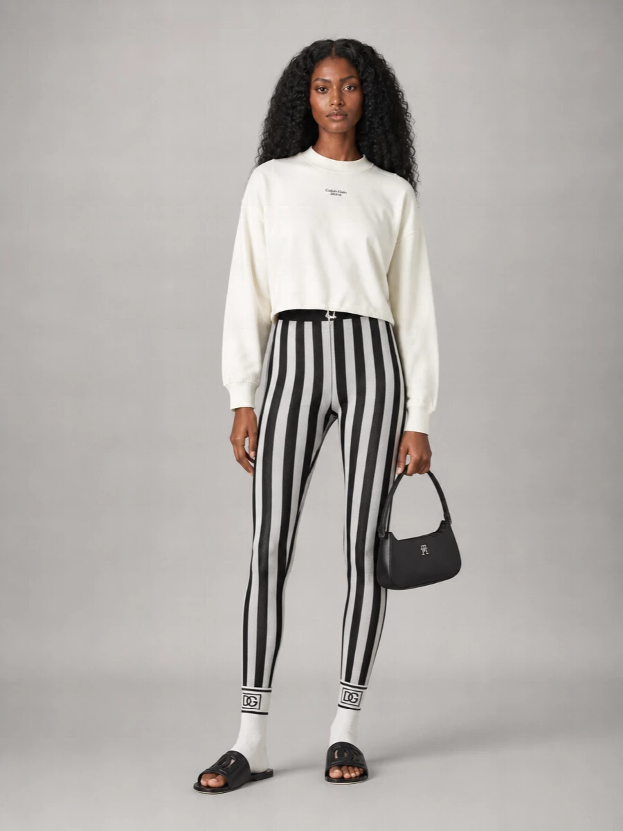 Dolce&Gabbana Striped Leggings