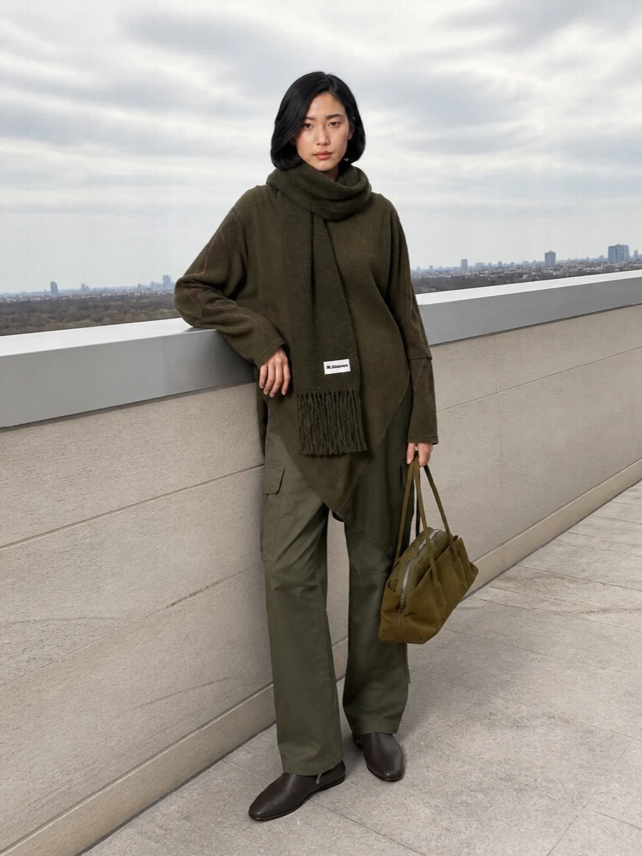 Kiko kostadinov tunic fendi cargo pants outfit