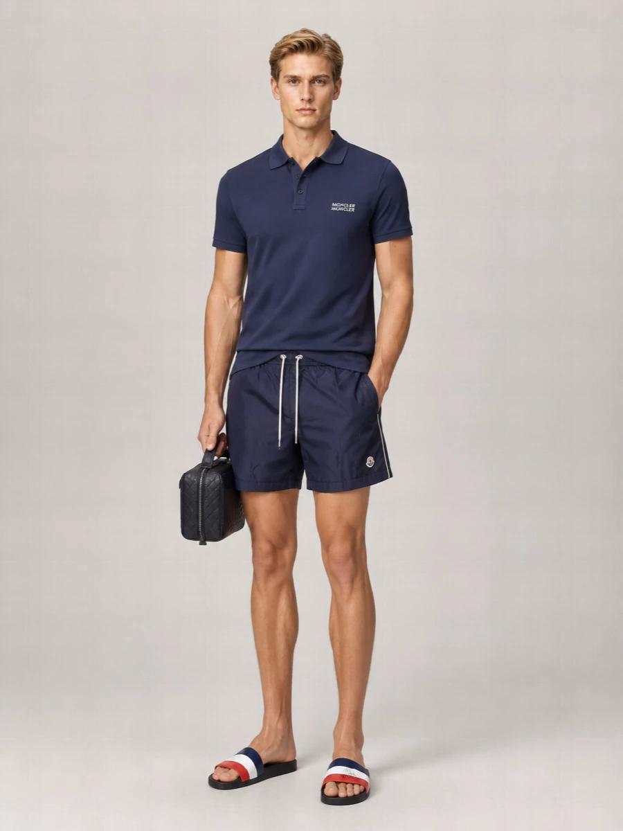 Moncler Tech Fabric Swim Shorts