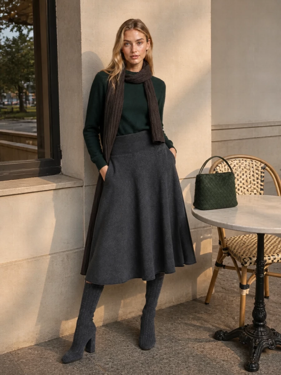 Extreme cashmere bottega veneta winter knit outfit