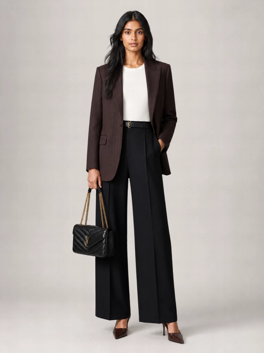 Saint Laurent single-breasted wool suit jacket