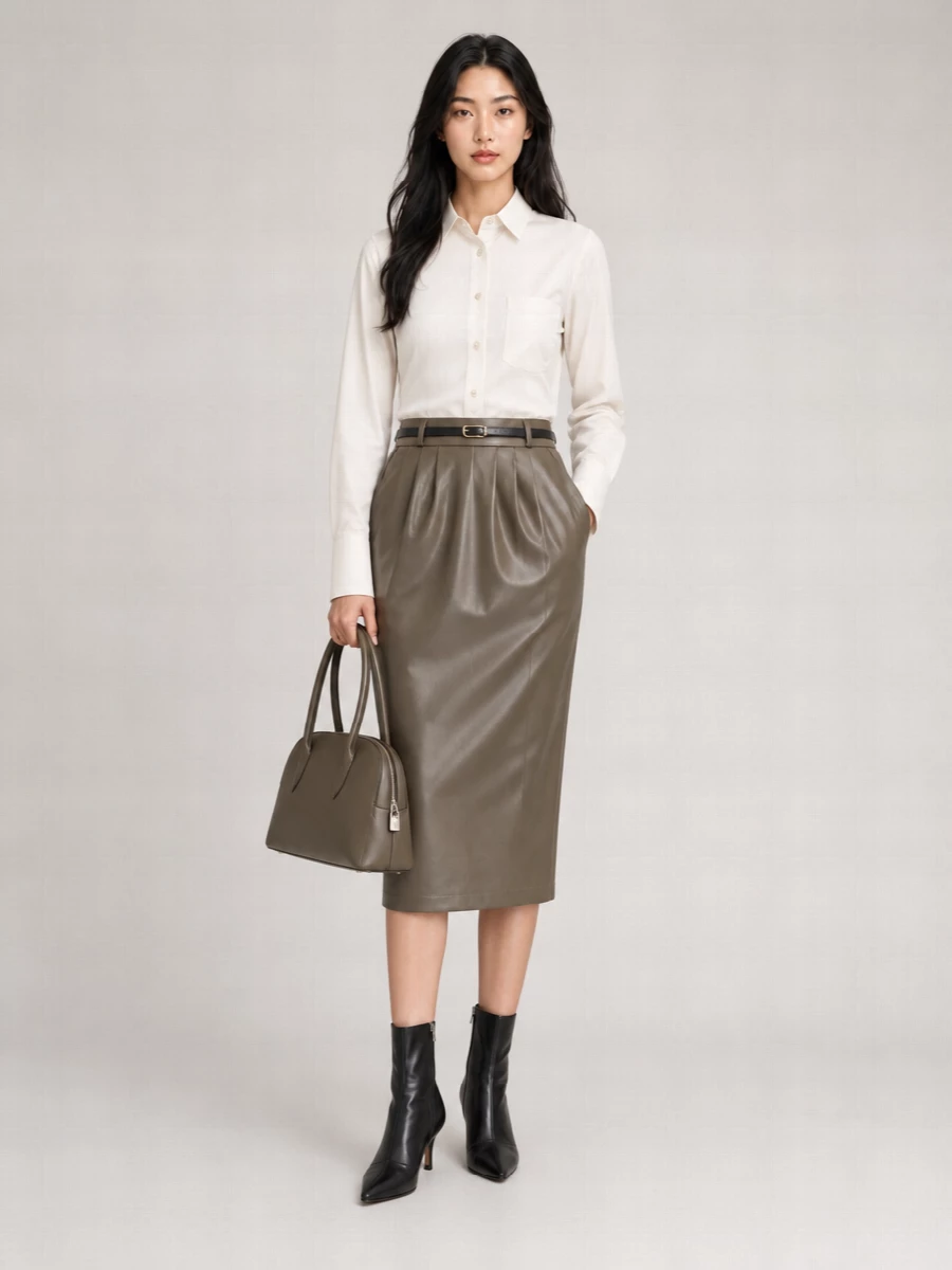 Stella Mccartney High-Rise Midi Pencil Skirt