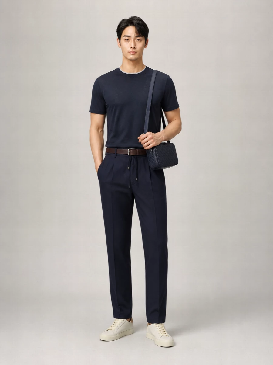 Brunello Cucinelli Silk Crewneck T-Shirt
