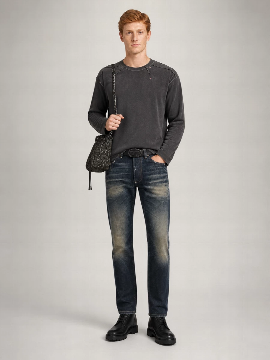 Diesel Denim Straight-Leg Jeans
