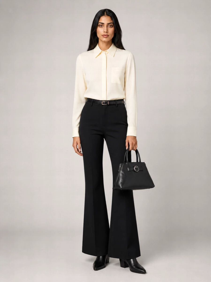 Sportmax wool flared trousers