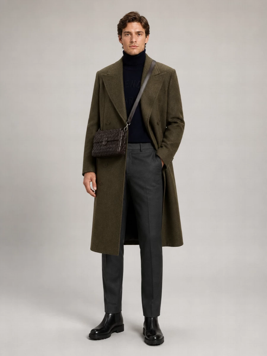 Givenchy Wool Oversized Double Breasted Coat
