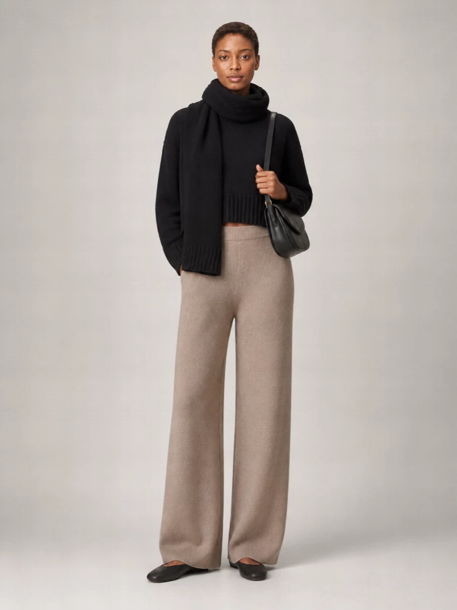 Guest In Residence Cashmere Ribbed Crewneck Sweater