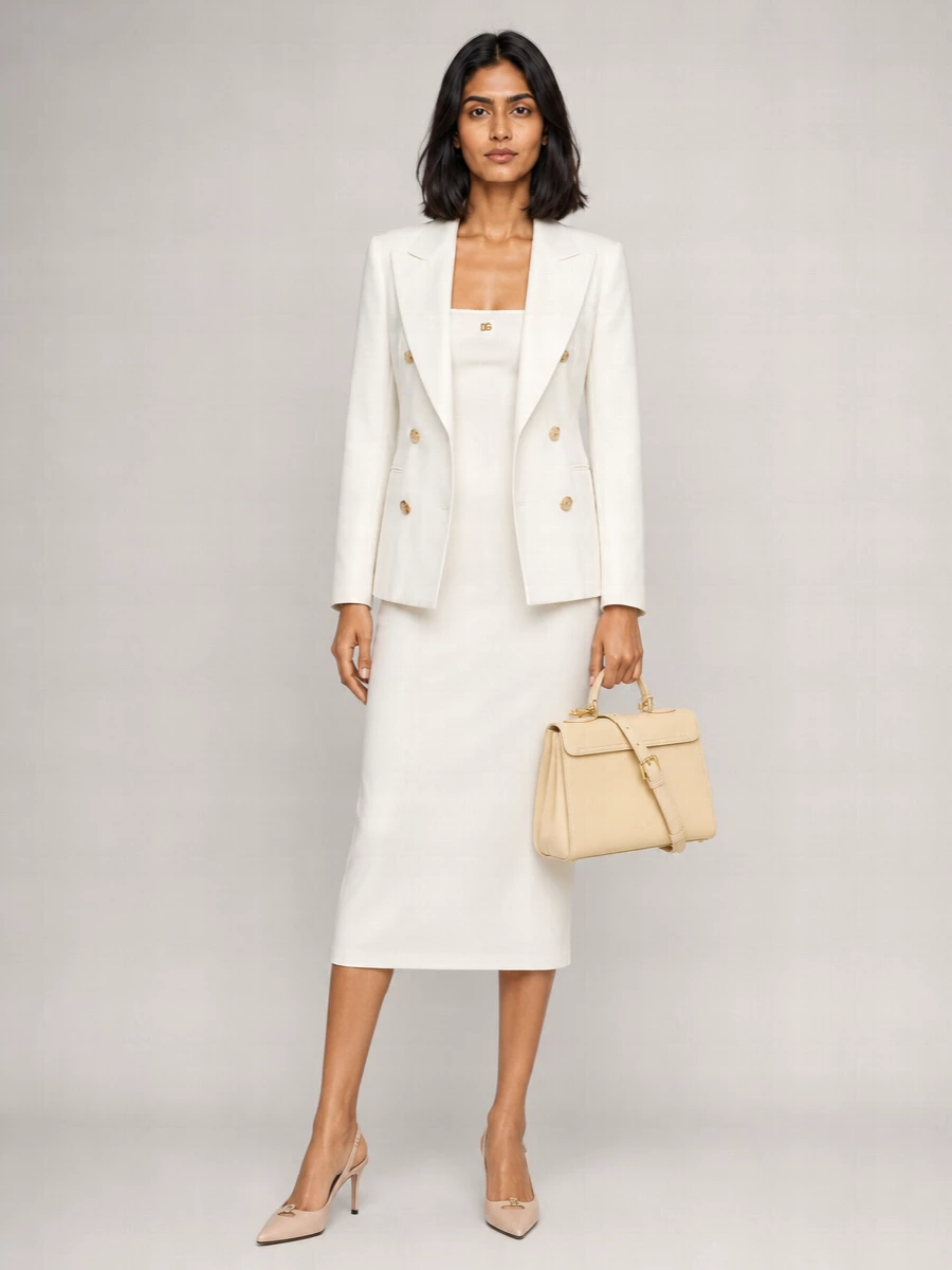 Dolce&Gabbana Marlene Lamb Leather Shoulder Bag