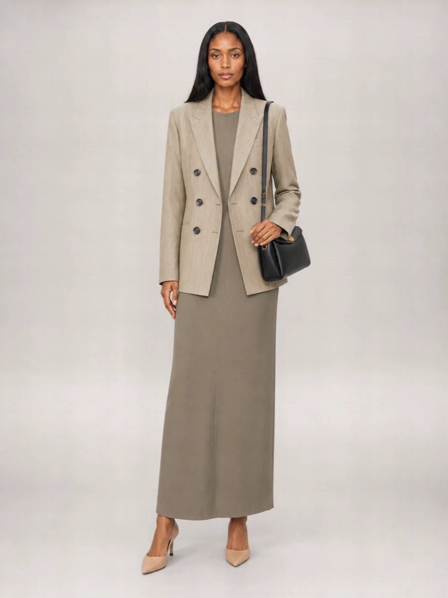 Ami Paris Virgin Wool Double-Breasted Blazer