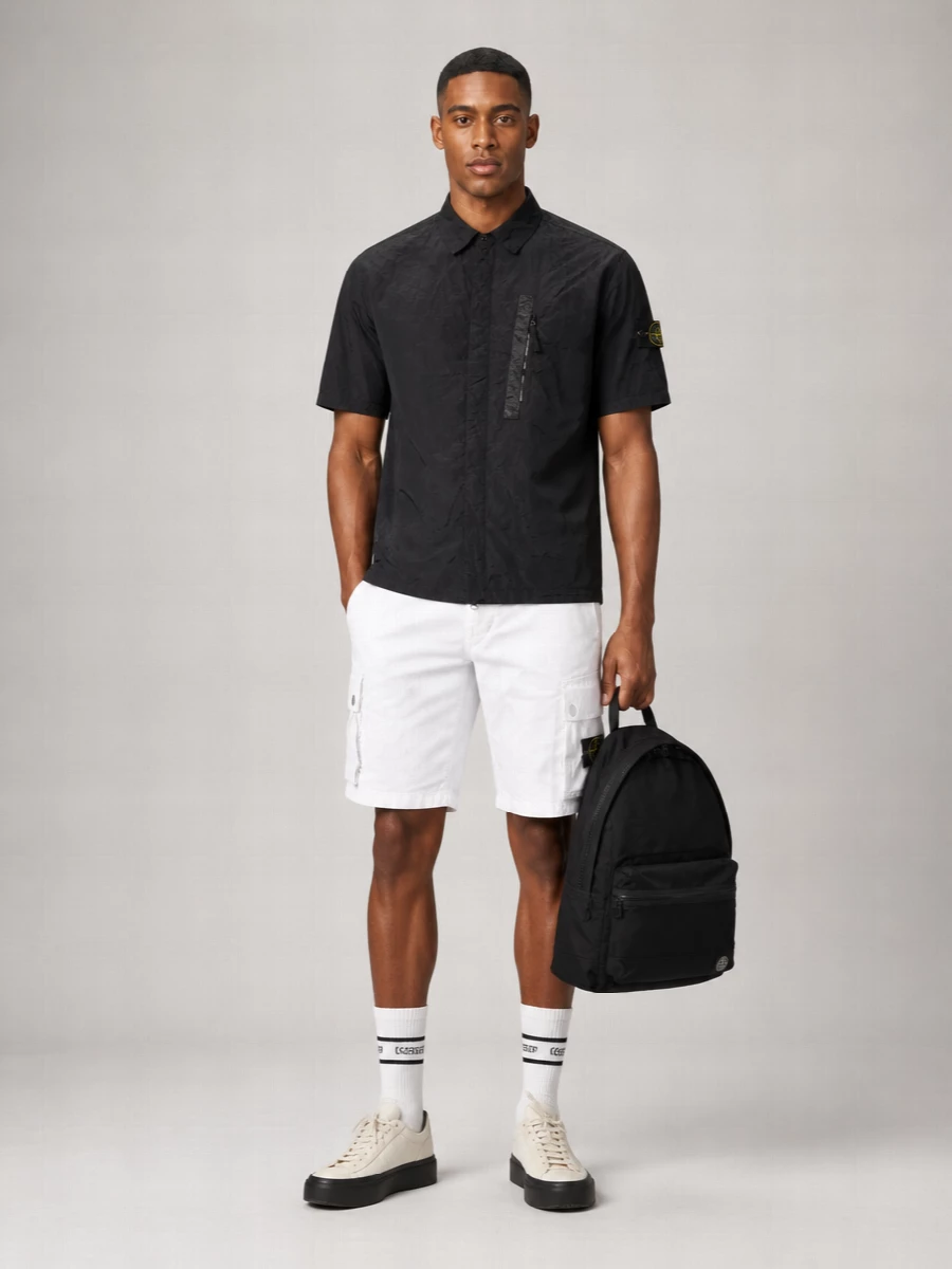 Stone Island Cotton Cargo Shorts