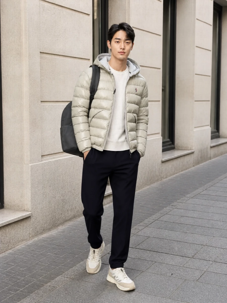 Moncler grenoble puffer jacket outfit winter