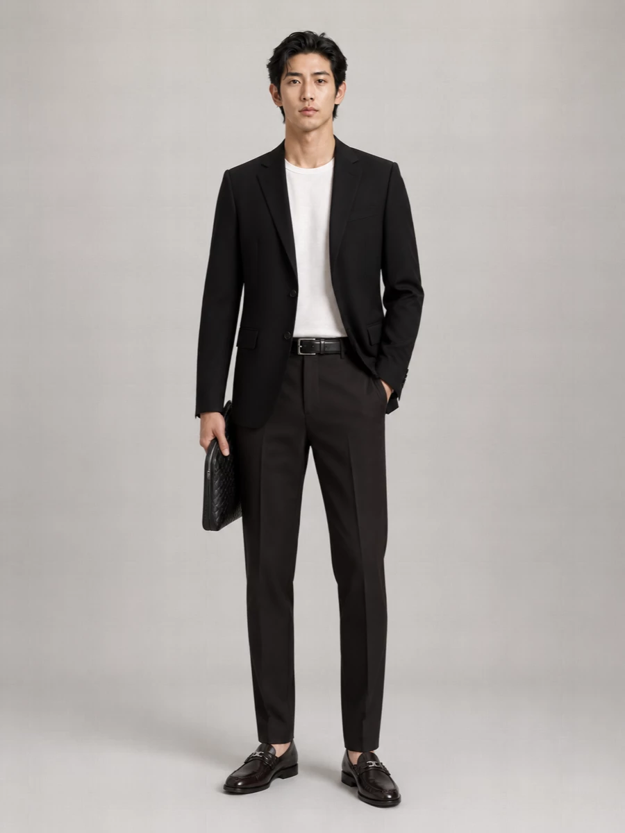 Celine Wool Slim-Fit Tailored Trousers