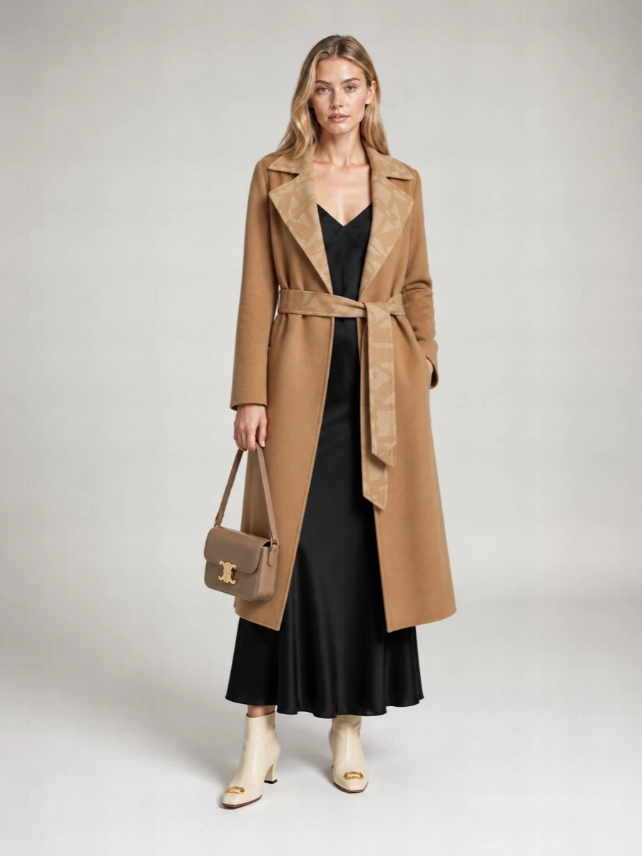 Max Mara Camel Hair Single Breasted Coat